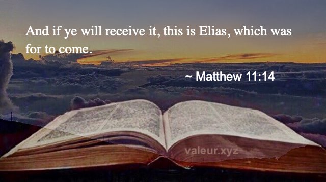 Matthew 11:14