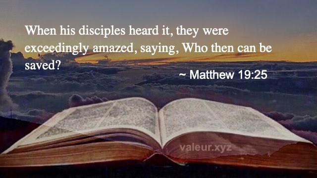 Matthew 19:25