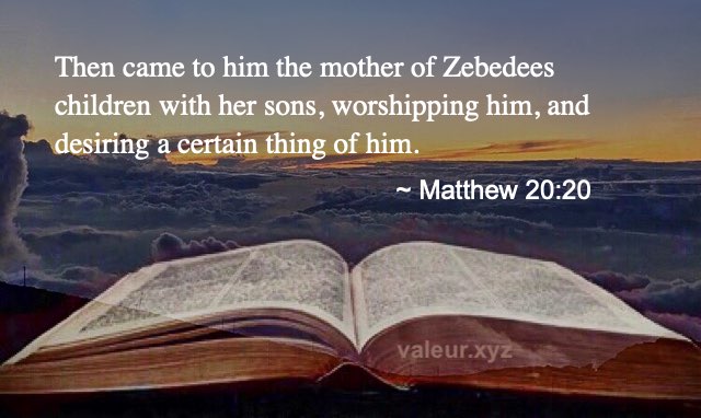 Matthew 20:20