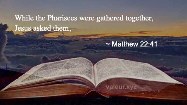 Matthew 22:41