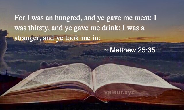 Matthew 25:35