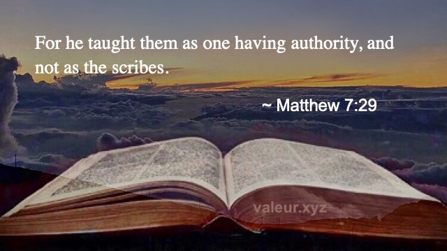 Matthew 7:29