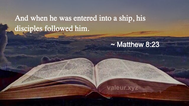 Matthew 8:23