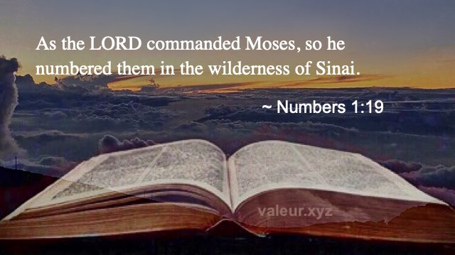 Numbers 1:19