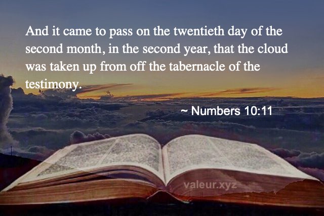 Numbers 10:11