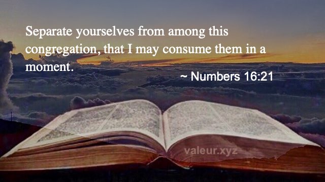 Numbers 16:21