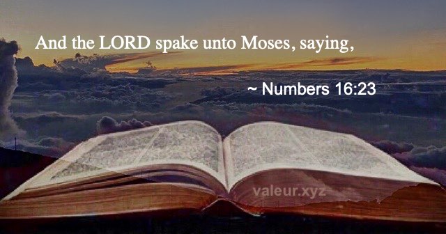 Numbers 16:23