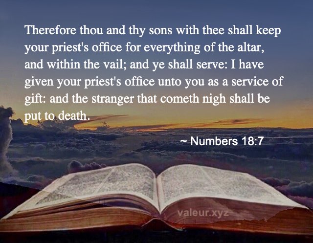 Numbers 18:7