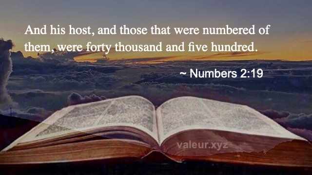 Numbers 2:19