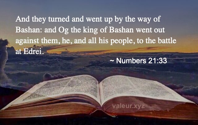 Numbers 21:33