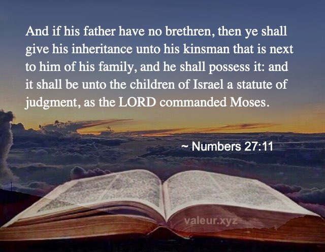 Numbers 27:11