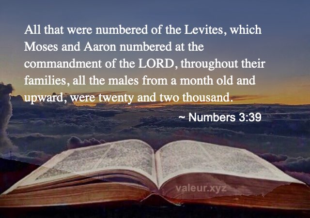 Numbers 3:39