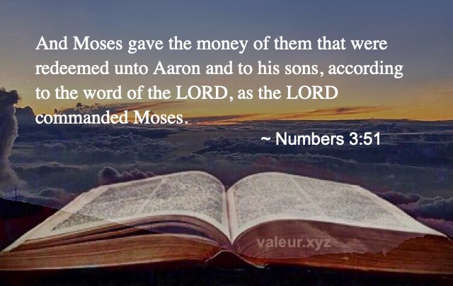 Numbers 3:51
