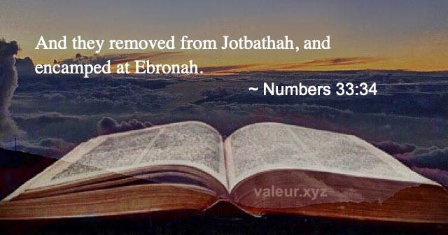 Numbers 33:34