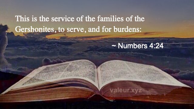 Numbers 4:24