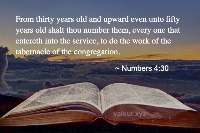 Numbers 4:30