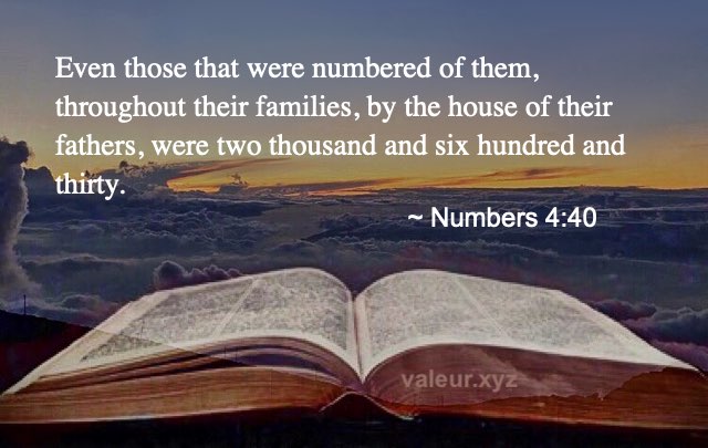 Numbers 4:40