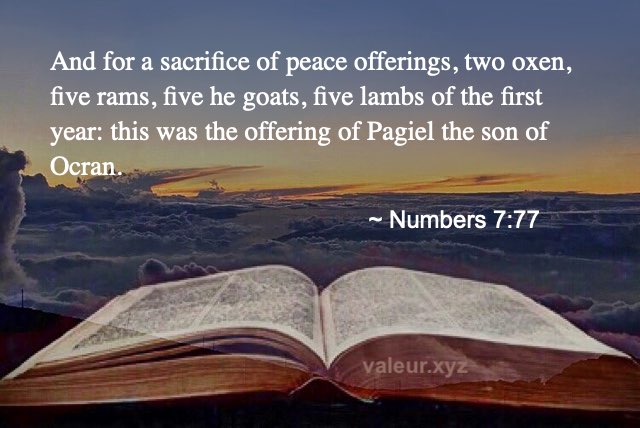 Numbers 7:77
