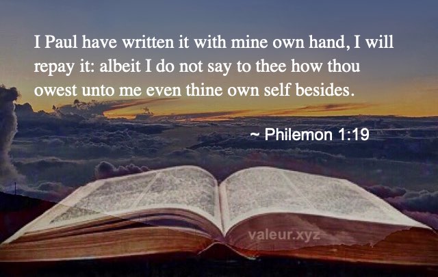 Philemon 1:19
