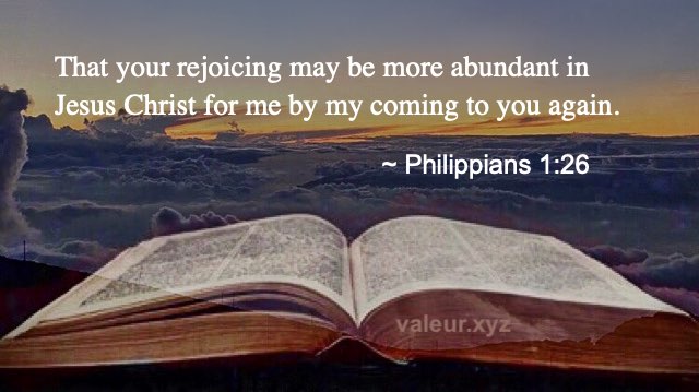 Philippians 1:26
