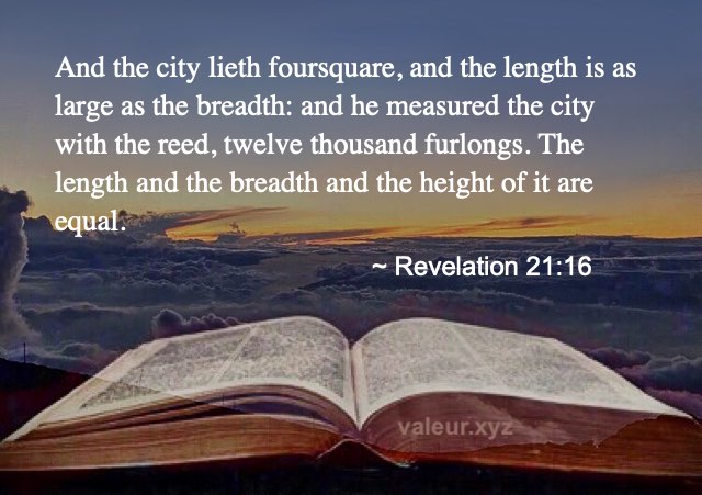 Revelation 21:16