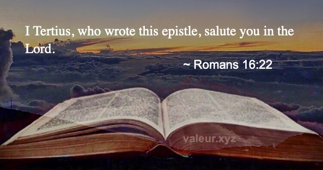 Romans 16:22